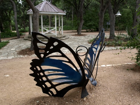 Blue Butterfly Seat  Blue Butterfly Seat